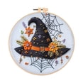 thumbnail image 1 of Halloween Embroidery Kit Diy Needlepoint Craft For Beginners Adults Gothic Stamped Handmade Art Supplies Sewing Project Diy Knitting Diy Home Decor, 1 of 4
