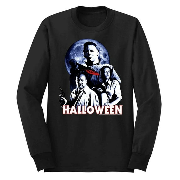 Halloween Ensemble Black Adult Long Sleeve T-Shirt
