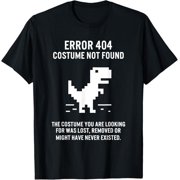 Halloween Error 404 Costume Not Found Programmer T-Shirt