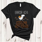 Halloween Error 404 Costume Not Found Pumpkin Programmer Coder Geek Holiday T-Shirt, Size S-5XL