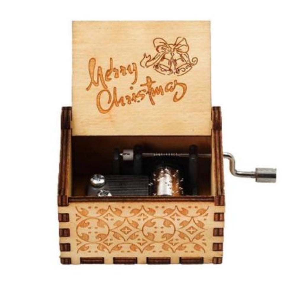 Halloween Eve Wooden Music Box Hand Crank Nightmare Before Christmas ...