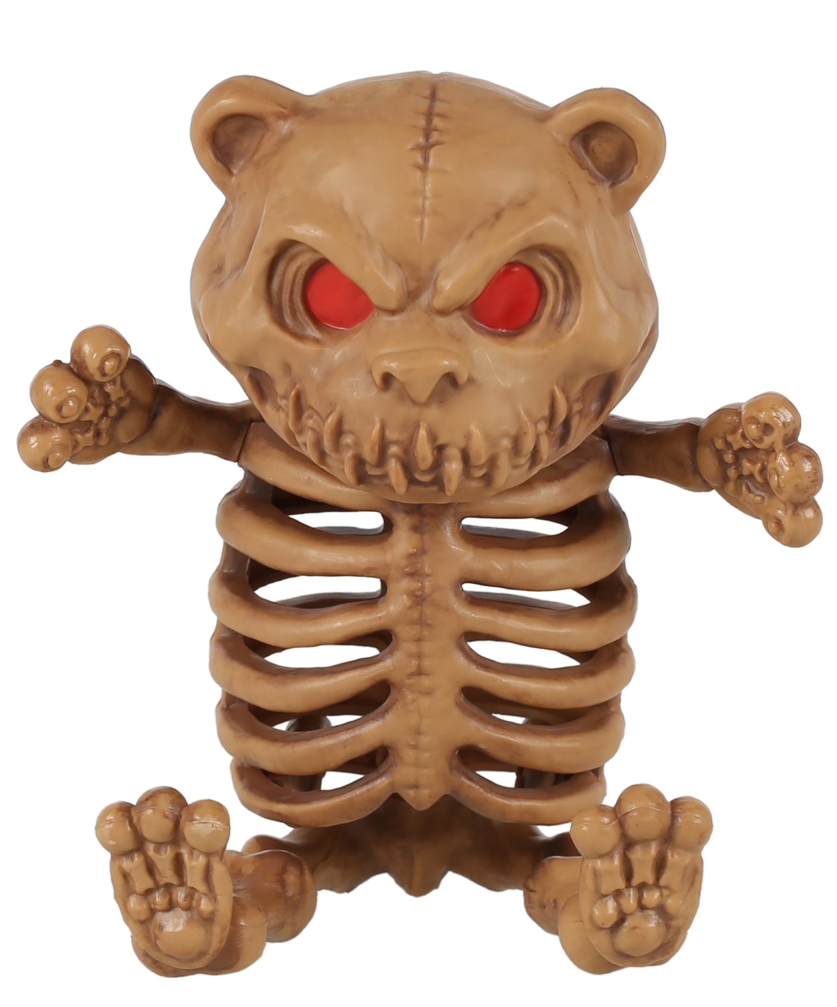 Halloween Evil Faux Teddy Bear Skeleton Halloween Decoration, 5 in, by Way To Celebrate