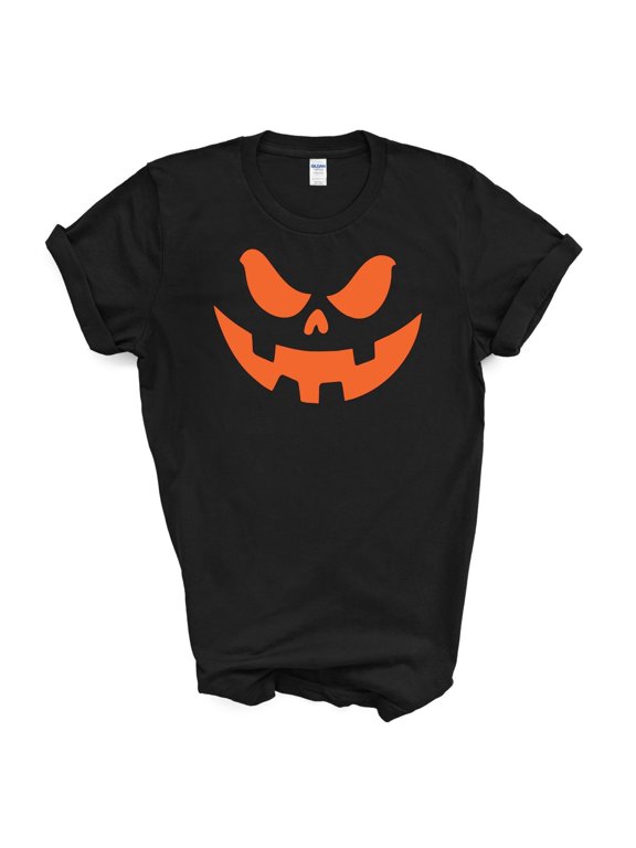Halloween Evil Grin Jack Lantern Holiday T-Shirt, Size S-5XL