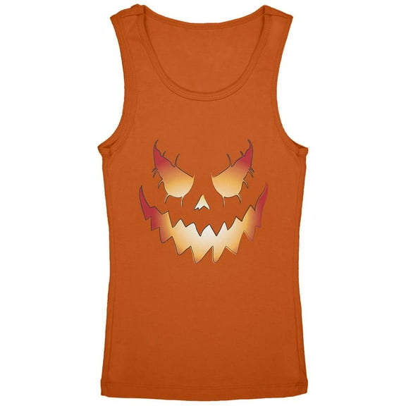 Halloween Evil Jack-O-Lantern Pumpkin Youth Girls Tank Top Pumpkin YSM