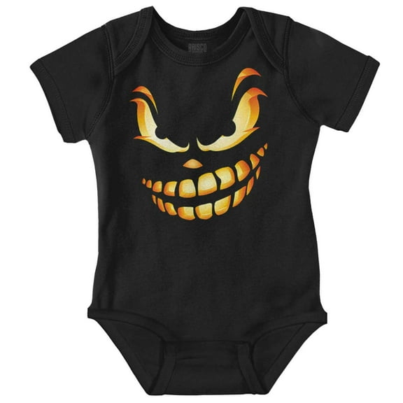 Halloween Evil Pumpkin Costume Romper Boys or Girls Infant Baby Brisco Brands 24M