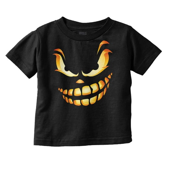 Halloween Evil Pumpkin Costume Toddler Boy Girl T Shirt Infant Toddler Brisco Brands 12M