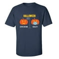 thumbnail image 1 of Halloween Expectation VS Reality Unisex Short Sleeve T-shirt-Navy-X-Large, 1 of 4