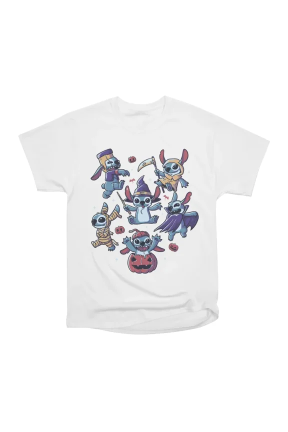 Halloween Experiments Cute Spooky Aliens T-Shirt Tee Gift For Him Merch For Her Apparel Fo