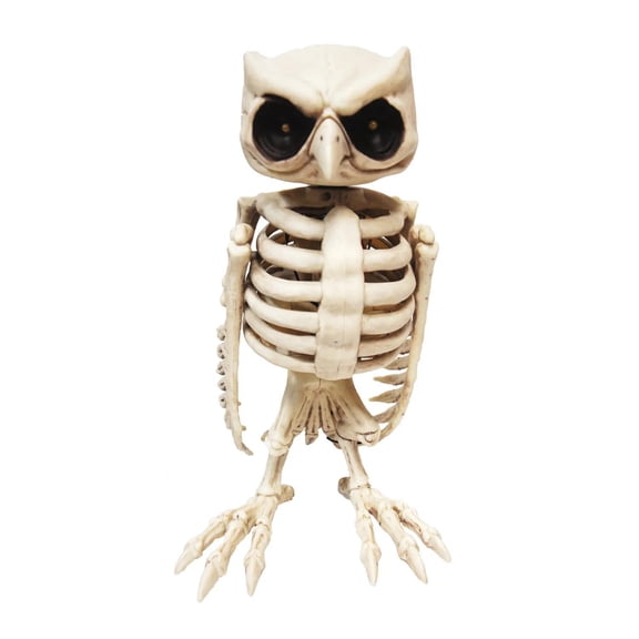 Halloween Express 14"  Animated Owl Skeleton Halloween Decoration