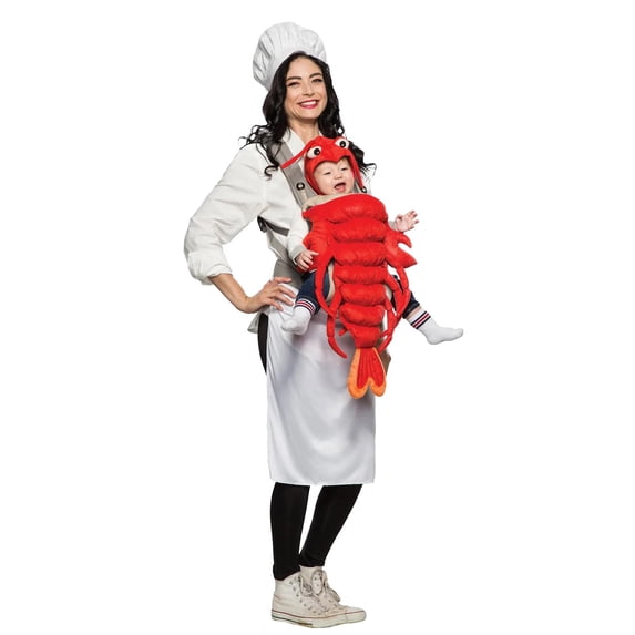 Halloween Express Adult Baby 'N Me Master Chef & Lobster Costume - One Size Fits Most