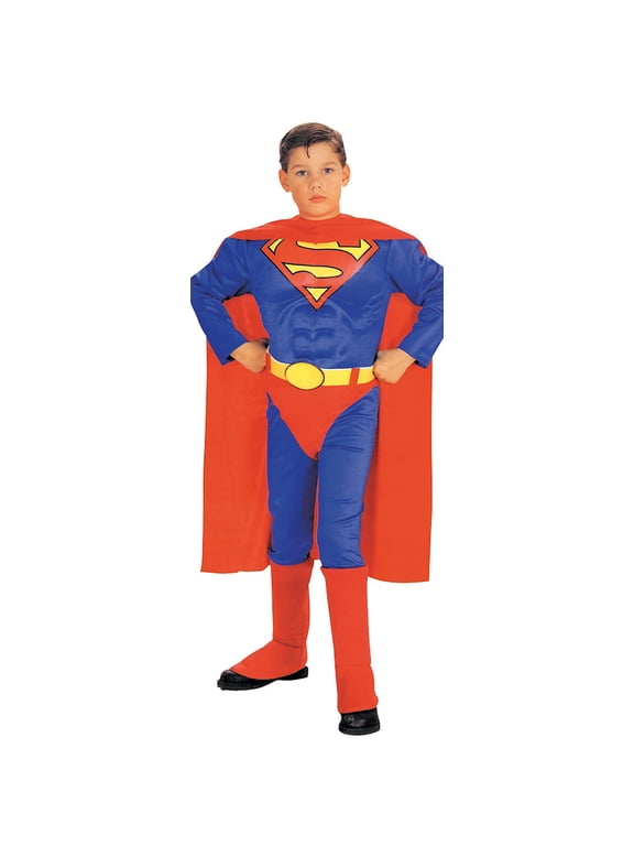Boys' DC Comics Superman with Muscle Chest Costume - Size 6-8