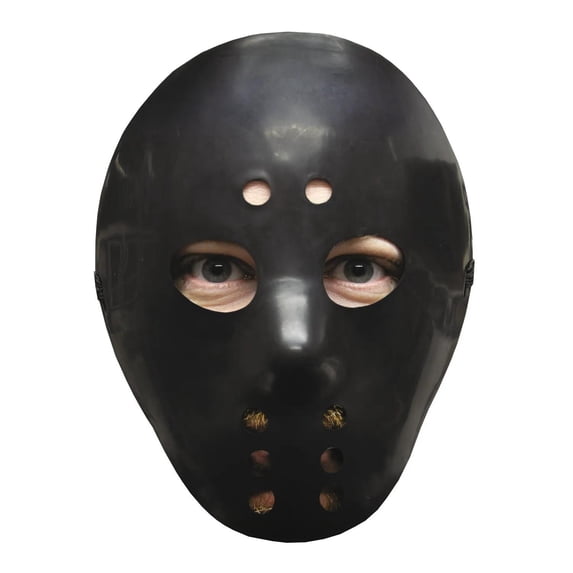 Halloween Express Kids' Black Hockey Mask, 1 Piece