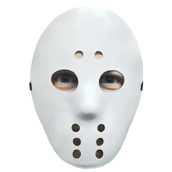 Halloween Express Kids' White Hockey Mask, 1 Piece