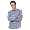 thumbnail image 1 of Halloween Express Men's Blue and White Clown Costume Shirt - Size Medium, 1 of 1