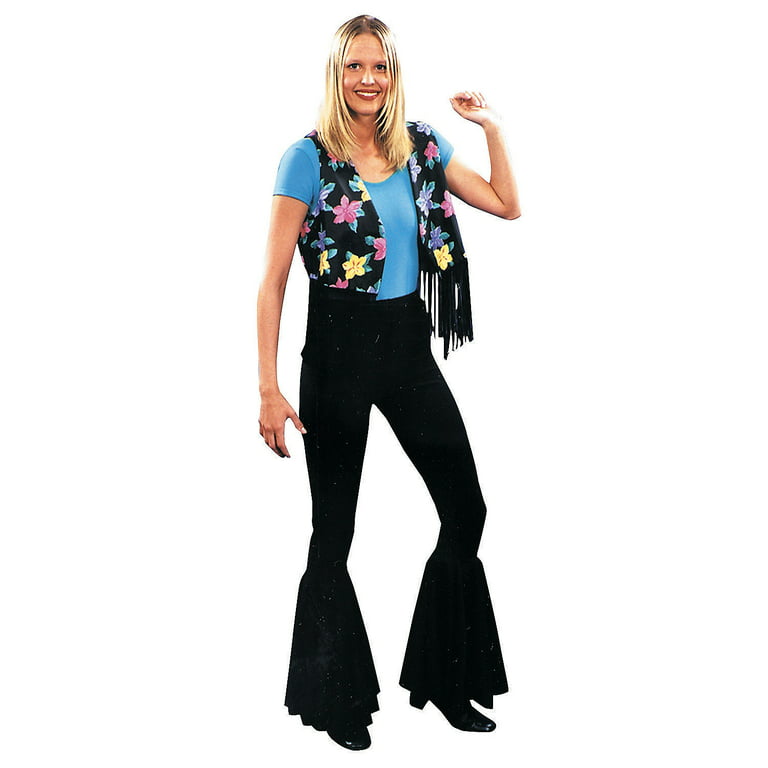 Halloween Express Women's 70s Bell Bottom Pants Costume - One Size Fits  Most 