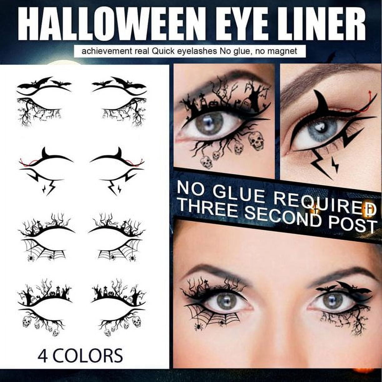 Maydear Water Activated Eyeliner, 6 Colors Cake Eye Liner Pastel UV Neon  Glow Blacklight Fluorescent Body and Face Paint for Halloween Party  Makeup(Light) 