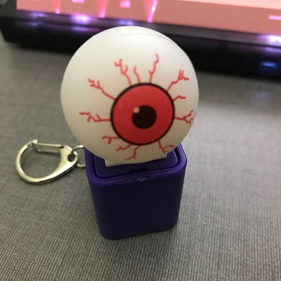 Halloween Eyeball Keyboard Fidget for Adults with Sound,Keyboard Clicker with LED Light ,Keyboard Decompression Toys Button Gifts to Relief Stress Pass The Time