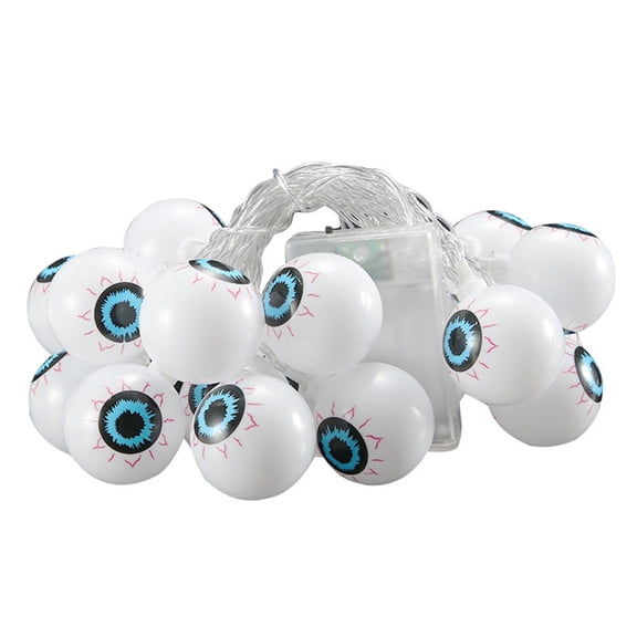 Halloween Eyeball String Light 9.84Ft Scary LED Eyeballs Decorative String Lights Outdoor Green Eye Waterproof Fairy Lamp for Balcony Grave Yard Porch Party Haunted House Decor