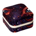 thumbnail image 1 of Halloween Eyeballs Travel Portable Square Jewelry Display Case: Storage Solution for Rings, Earrings, Necklaces, Bracelets, and More! Ideal for Girls and Women: Jewelry Stand, Display, and Box in One, 1 of 6