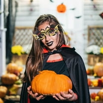 Halloween Eyeglasses,Novelty Toy Glasses,Halloween Party Favor Funny Glitter Funny Party Decorations for Kids and Adults Glasses,Pumpkin,Spider,Web,Ghost,Bat,Hat,Skull,Eyeball Eyewear