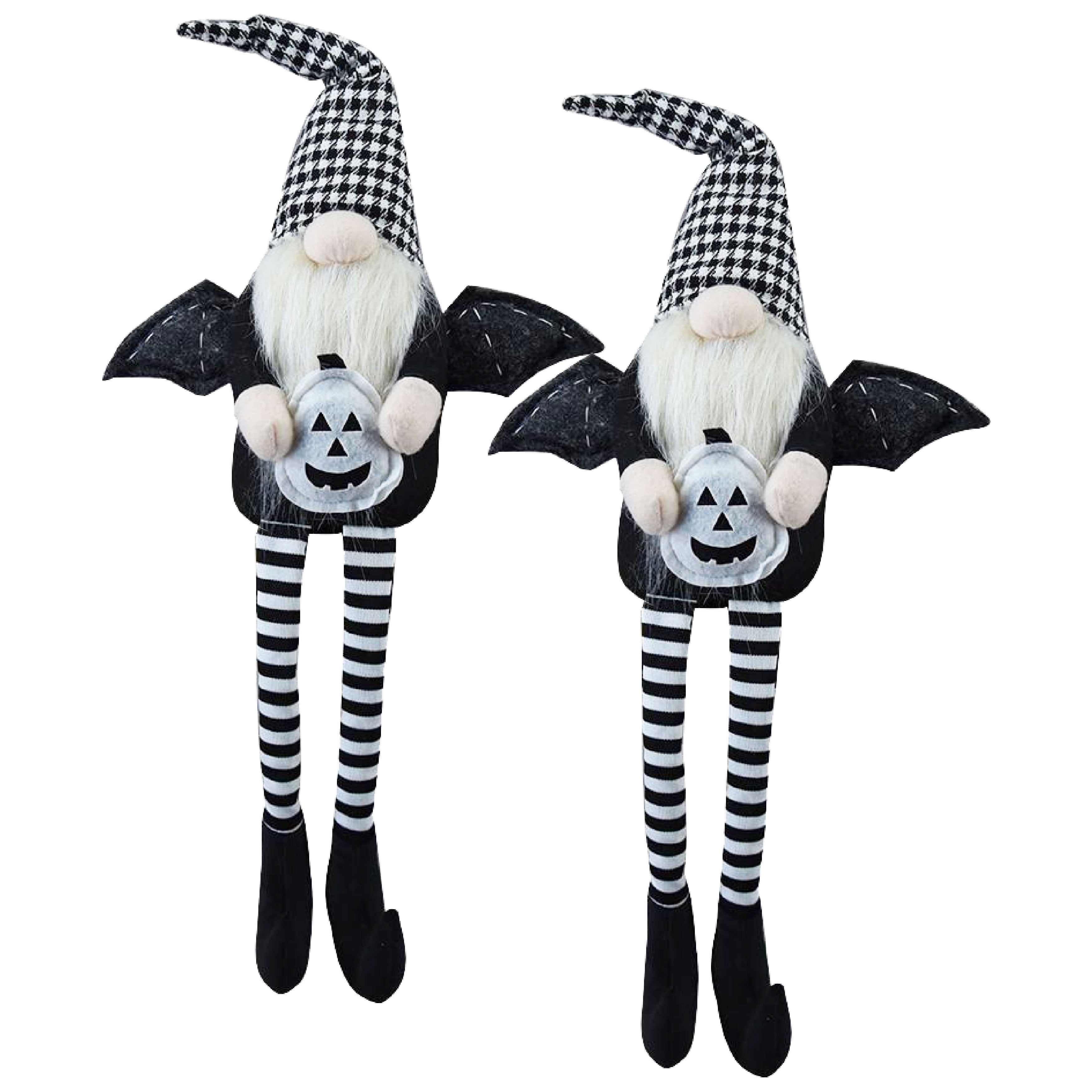Halloween Fabric Decor Set of 2 Handcrafted 23.5 Inch Polyester for Living Room Entryway Office