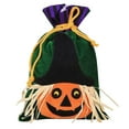 thumbnail image 1 of Halloween Fabric Gift Treat Bags,Drawstring Candy Bags for Home Decoration,Hand-held Pumpkin,Witch Bag,Party Holiday Decorations, 1 of 4