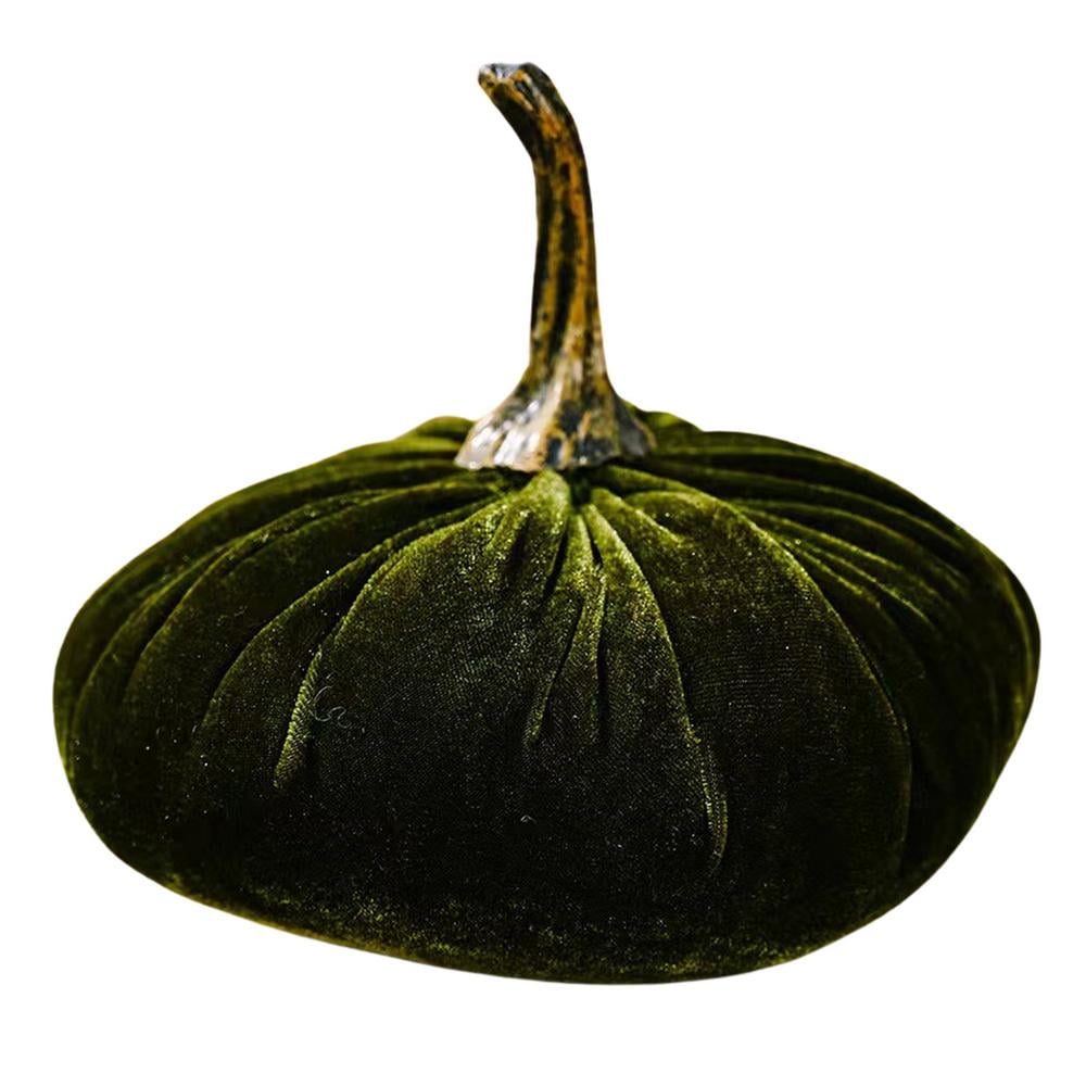 Halloween Fabric Pumpkin Artificial Velvet Pumpkins for Fall Farmhouse Decor Halloween