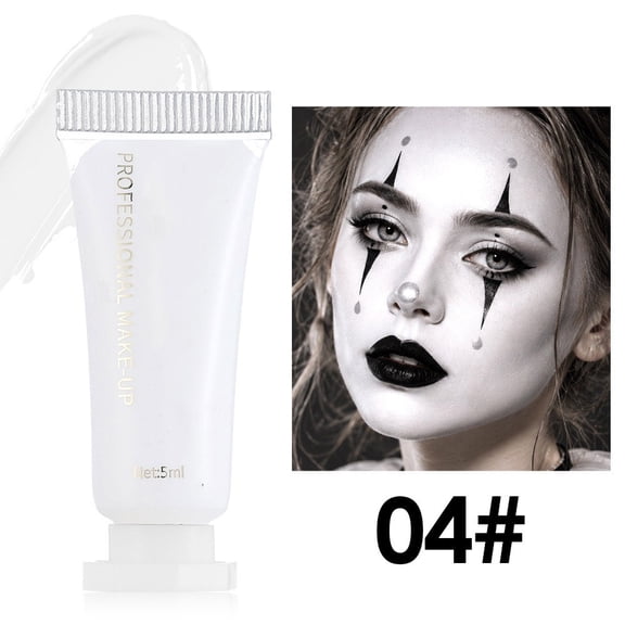 Halloween Face & Body Paint Set 5ml High-Coverage Liquid Makeup for Halloween Party Cosplay, Long-Lasting, Non-Greasy