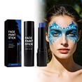 thumbnail image 1 of Halloween Face Body Paint Stick, Blue Face Paint Stick, Matte Full Coverage Body Paint Adult Festival Rave Stage Halloween Body Art Makeup, 1 of 5