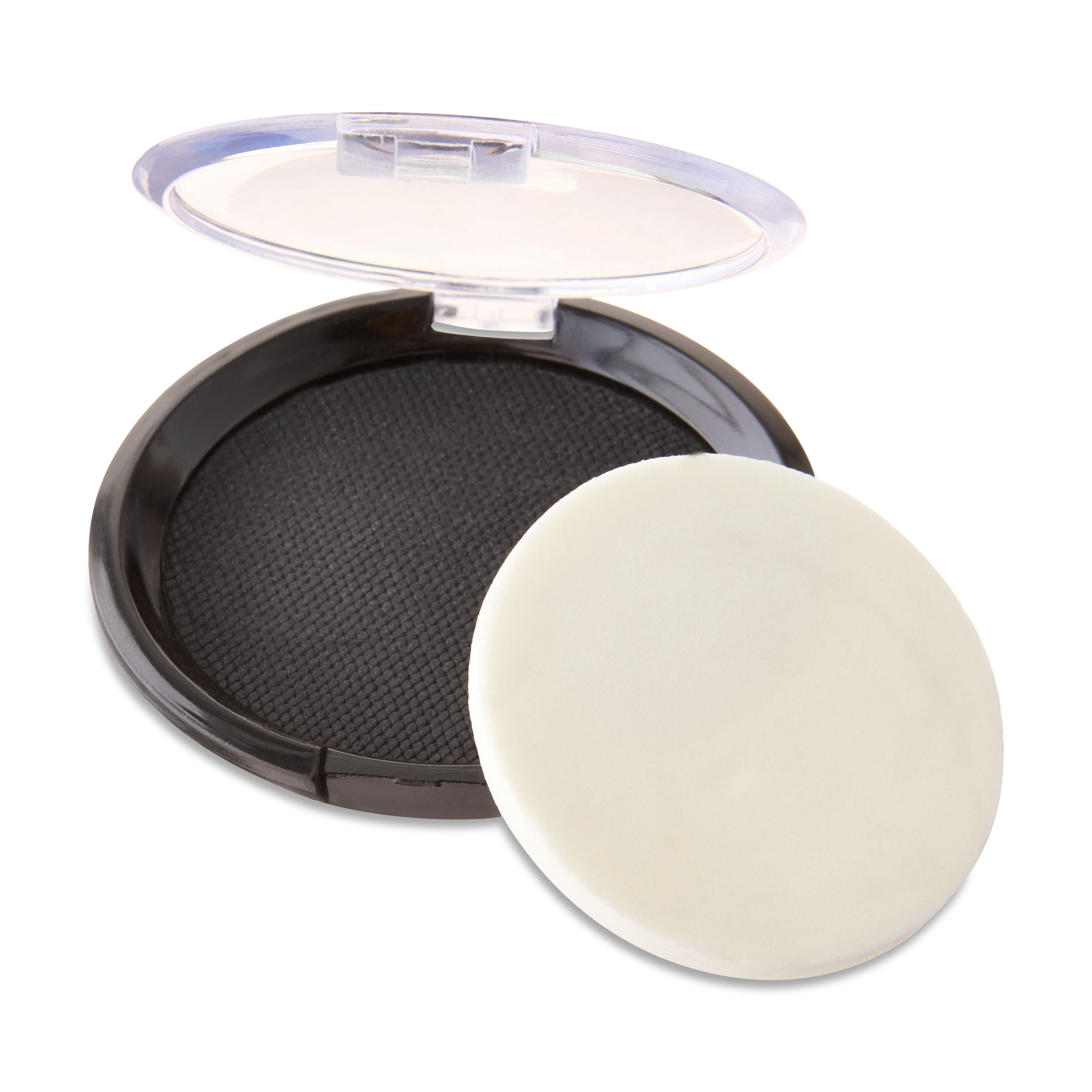 Halloween Face Pressed Powder, Black, .34oz, Halloween Adults Make-Up by Fun World