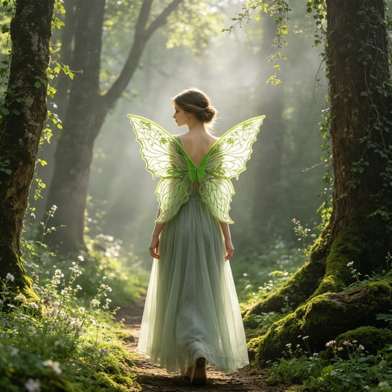Halloween Fairy Wings, Simulated Butterfly Wings Halloween Masquerade Costume Accessory for Halloween Party Cosplay, Multiple Colors Available