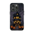 thumbnail image 1 of Halloween Fall Pumpkin Phone Case, Haunted House Gothic Academia, iPhone 17 to 11 Pro Max, 1 of 2