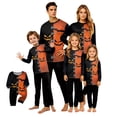 thumbnail image 1 of Halloween Family Matching Pajamas Sets, Halloween Family Moon Printed Loungewear, Spooky Season Holiday PJS Sleepwear, Seasonal Pajamas Casual Wear, Home Relaxation Wear Indoor Leisure, 1 of 6