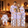 thumbnail image 1 of Halloween Family Matching Pajamas Sets, Halloween Ghost Bowknot Lovely Family Loungewear, Bat Skull Seasonal PJS Sleepwear, Halloween Soft Home Relaxing Night Clothes Loungewear, 1 of 4