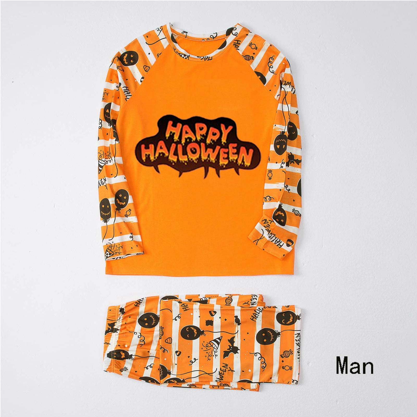Halloween Family Pajama Matching Set Casual Printed Long Sleeve Top halloween-family-pajama-matching-set-casual-printed-long-sleeve-top