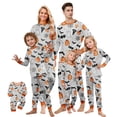 thumbnail image 1 of Halloween Family Pajamas Matching Set - 2 Piece Halloween Ghost with Pumpkin Print Top & Pants Sleepwear for Family Halloween Nights Blue Pajamas for 12 Months Pjs, 1 of 3