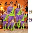 thumbnail image 1 of Halloween Family Pajamas Matching Sets Party 2 Piece Sets Casual Pjs Family Jammies Long Sleeve Cute Funny Halloween Spider Web Trendy Holiday Family Pajamas, 1 of 4