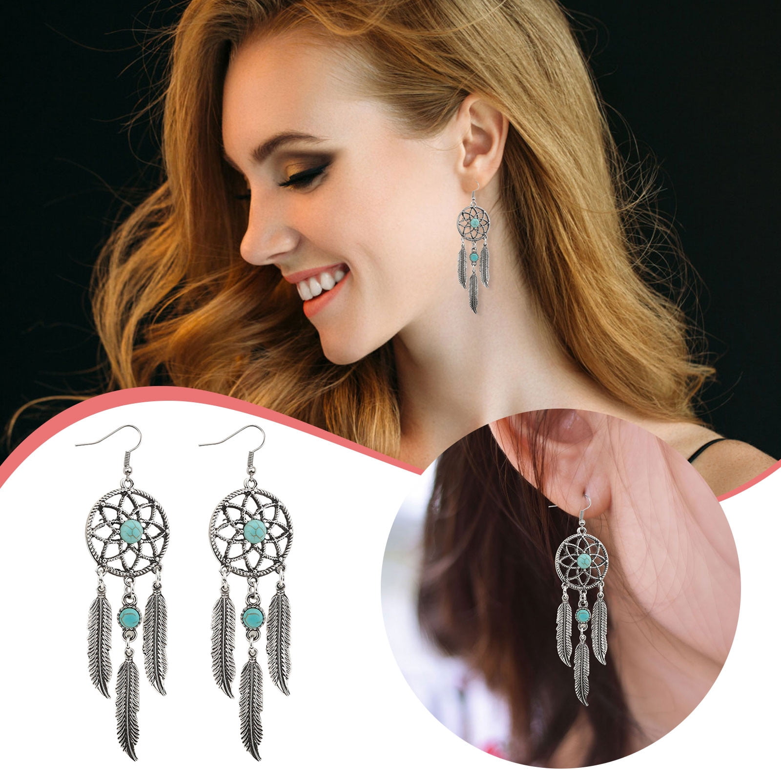 Halloween Fashion Personality Temperament Flower Leaves Tassel