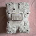 thumbnail image 1 of Halloween Faux Fur Throw Blanket with Cute Spooky Embroidery, Cozy Soft Warm Fall Throw for Couch Bedroom Living Room, Ideal Seasonal Gift Home Decorative Accent(27.6"*39.4",Ghost), 1 of 10
