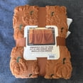 thumbnail image 1 of Halloween Faux Fur Throw with Halloween Embroidery, Cozy Warm Decorative Blanket for Sofa Couch Bed, Soft Plush Fall Home Decor Accent, Spooky Seasonal Gift(51.2"*59",Pumpkin), 1 of 14