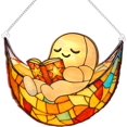 thumbnail image 1 of Halloween Faux Stained Glass Ghost Ornaments Acrylic, Halloween Decor Cute Suncatcher, Cute Ghost Gift for Book Lovers, Gothic Fall Decor for Window, 1 of 14
