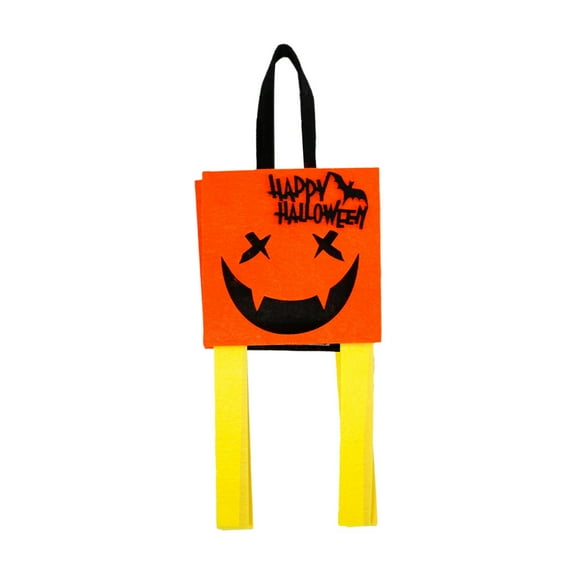 Halloween Felt Treat Bags for Kids, Cute Devil Ghost Pumpkin Owl Totes Bags, Trick Or Treat Party Favor Goodies Gifts Bag with Handles for Party