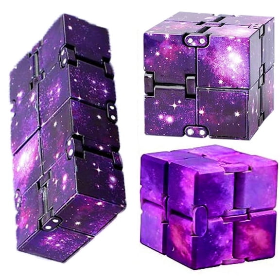 Halloween Fidget Cubes 3PCS Infinity Cubes, Fidget Cube Toys for Kids Boys Girls 3 4 5 6 years and Up, Stress and Anxiety Relief Fidget Cube Toys, Toddler Toys