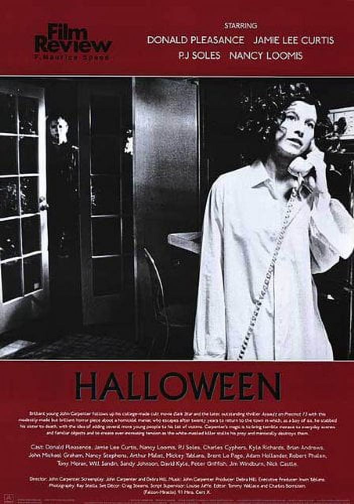 HALLOWEEN, Original Blue Ratings Box Horror Movie Poster starring Jamie Lee  Curtis - Original Vintage Movie Posters