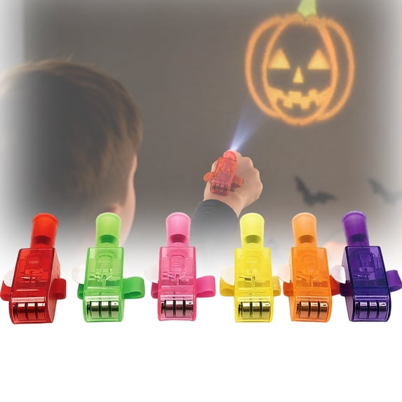 Halloween Finger Projector Lights for Kids Mini Pattern Projection Ring with 6 Spooky Designs LED Glow in Dark Party Favors for Trick or Treat Events Goodie Bag Stuffers,C-36PCS