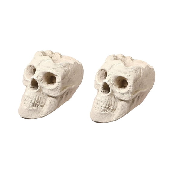 Halloween Fire Pit Skull Imitation Human Fire Skull Bonfire Accessories Outdoor Halloween Decoration