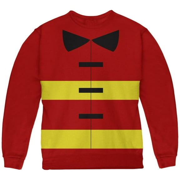 Halloween Fireman Costume Red Youth Sweatshirt - Youth Large