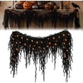 thumbnail image 1 of Halloween Fireplace Decor Set with LED Lights – Black Vine Garland for Mantel Door Frame Window Halloween Decorations Home Decor, 1 of 7