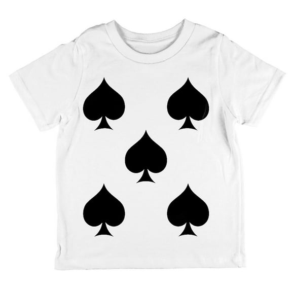 Halloween Five of Spades Card Soldier Costume All Over Toddler T Shirt Multi 2T