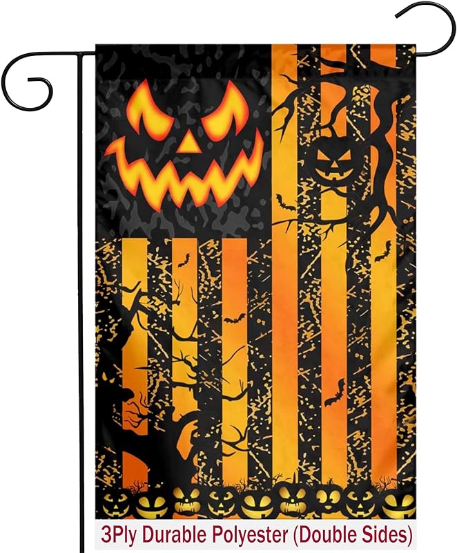 Halloween Flag 3x5 Outdoor Double Sided Scary Halloween Pumpkin Flag